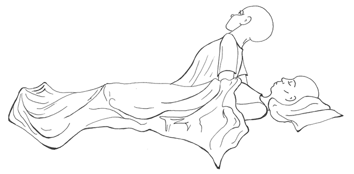  Illustration of soul leaving a body 