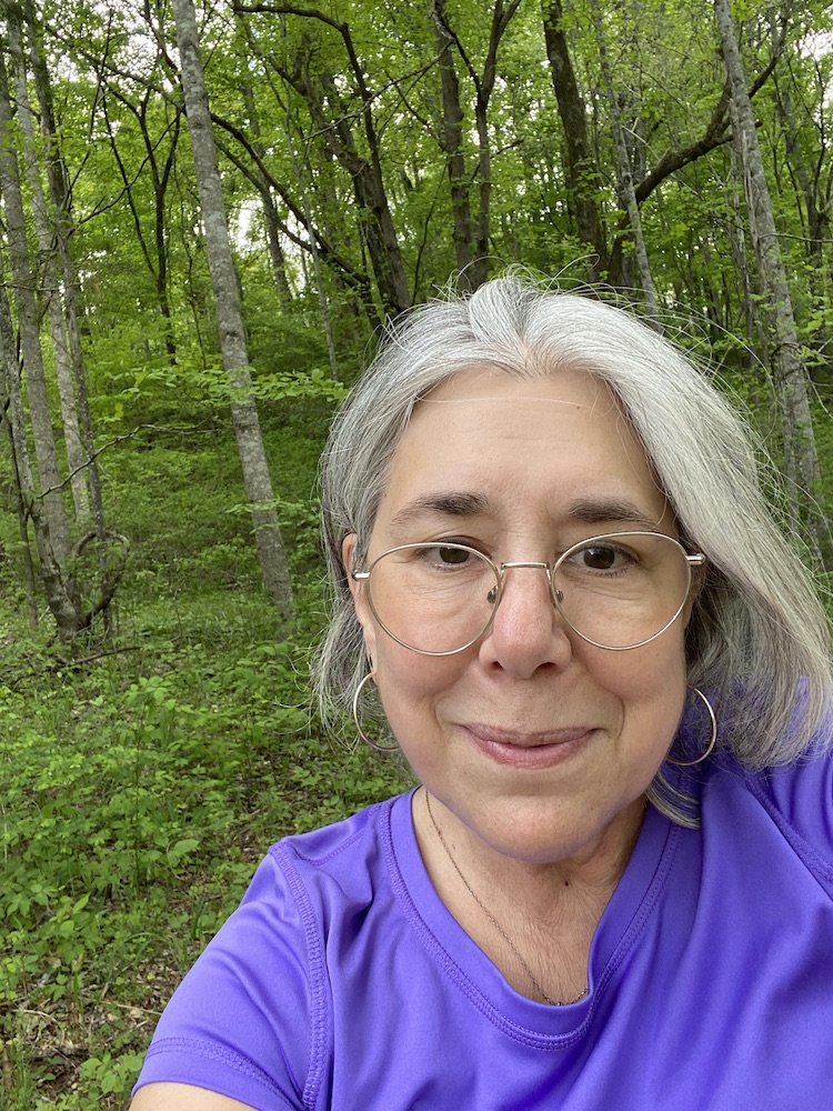 Leslie LaChance at Larkspur Conservation at Taylor Hollow.