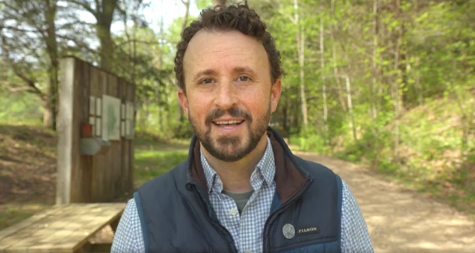 John Christian Phifer at Larkspur's preserve